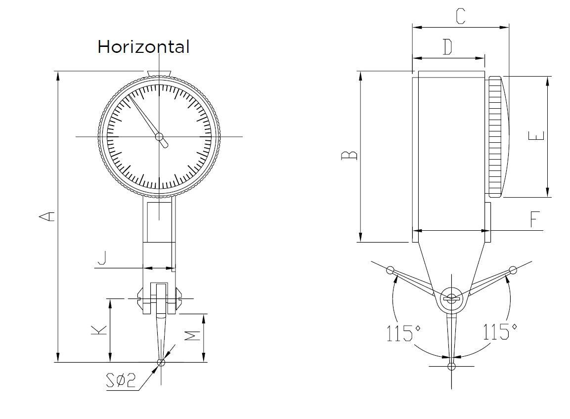 502-08-0 - LEVER HORIZONTAL INCITER METER