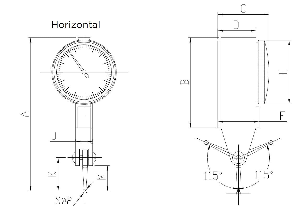 502-08-0 - ÚCHYLKOMĚR PÁČKOVÝ HORIZONTÁL