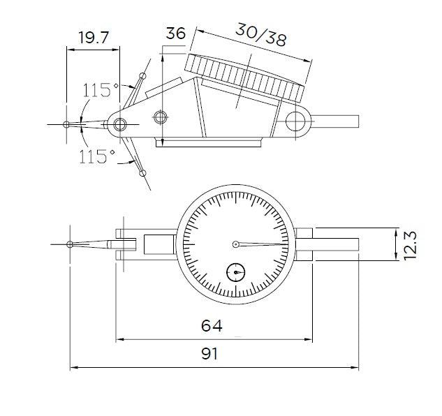 504-16-0 - LEVER HORIZONTAL INDICATOR