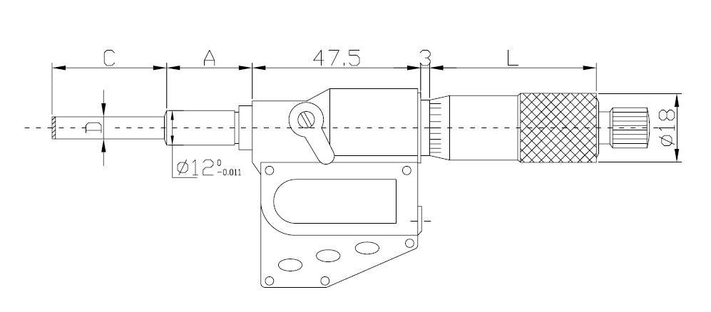 165-61-0 - MICROMETRIC HEAD