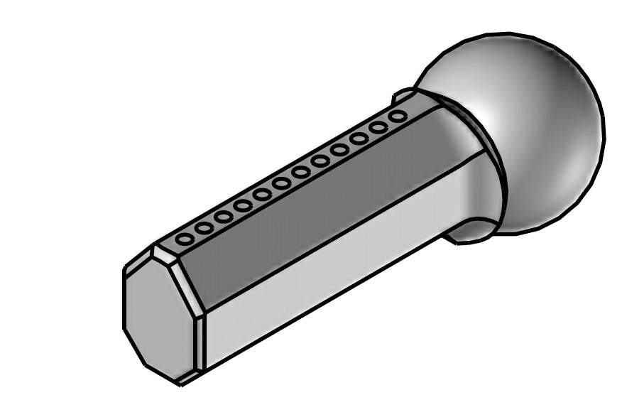 LDK-12.5-12x1 - nozzle short diagonal.